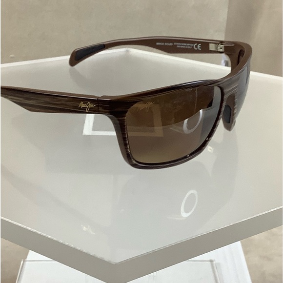 Maui Jim Makoa MJ 804-25W Wrap Brown Polarized Sunglass Frames Only Brown 59mm - Picture 1 of 16